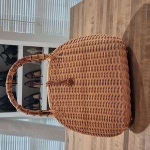 [BRAND NEW] JMcClaughlin Wicker & Bamboo Satchel